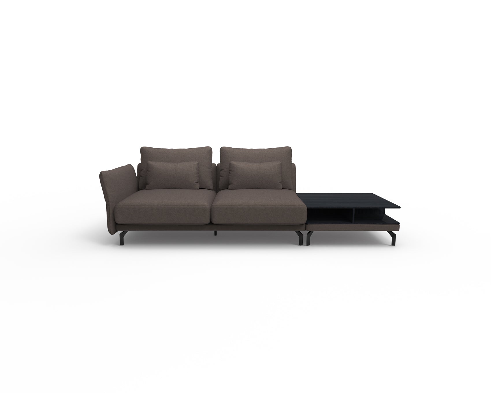 Seagull 2 Seater Sofa with Shelf Table (Right)